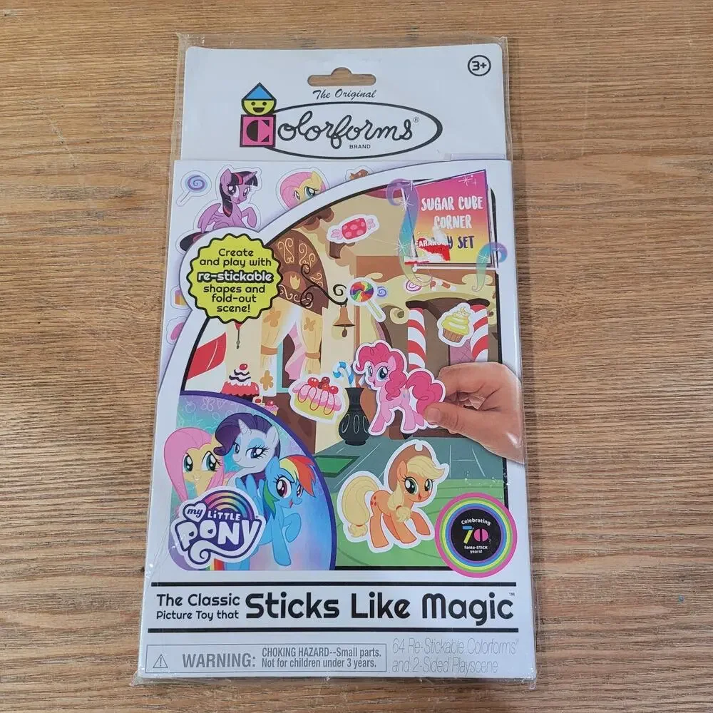 My Little Pony Grab & Go Play Pack Stick N Play Activity Colorforms Lot Of 6 New
